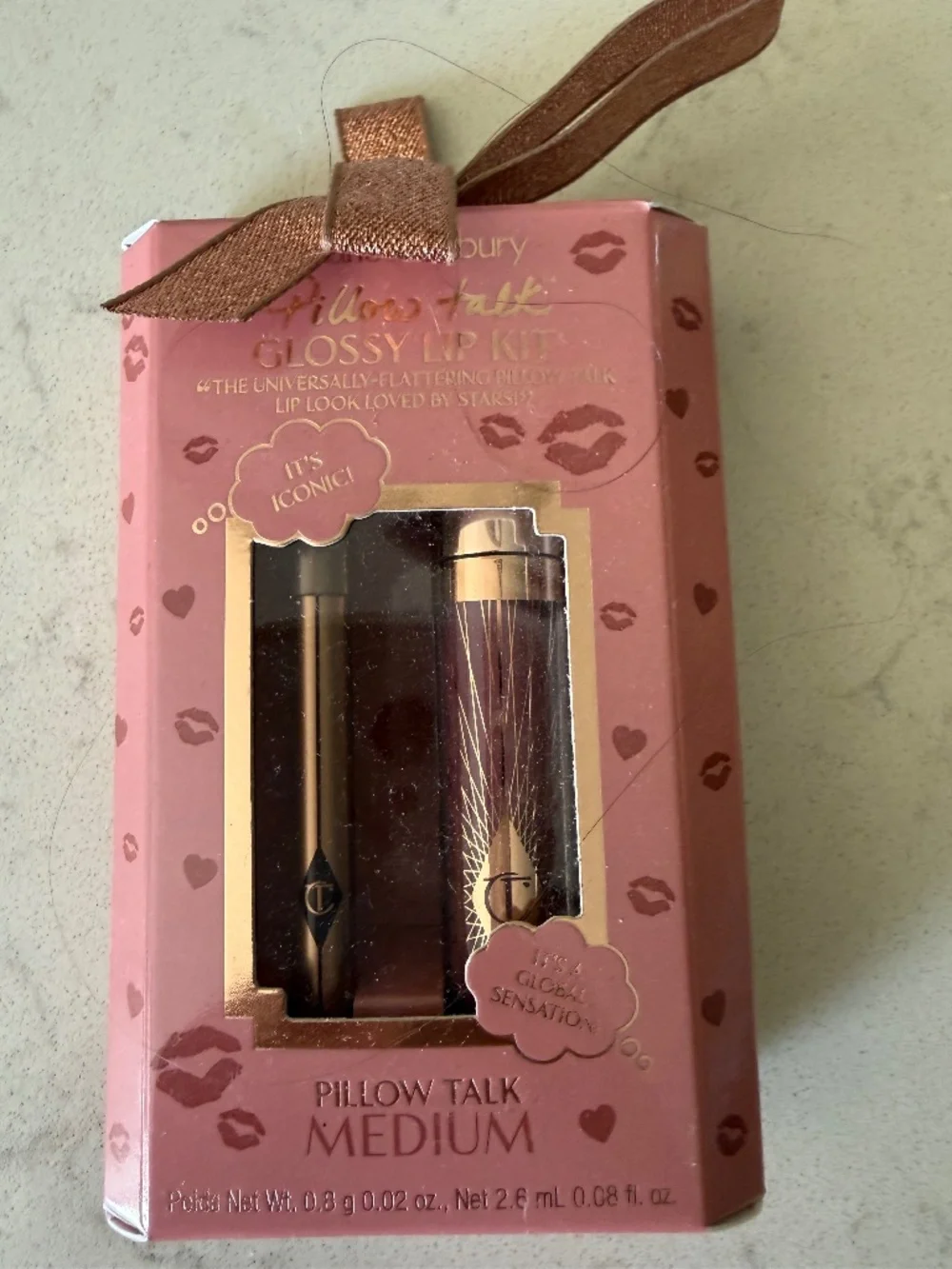 Charlotte Tilbury Pillow Talk Glossy Lip Kit in Pillow Talk Medium